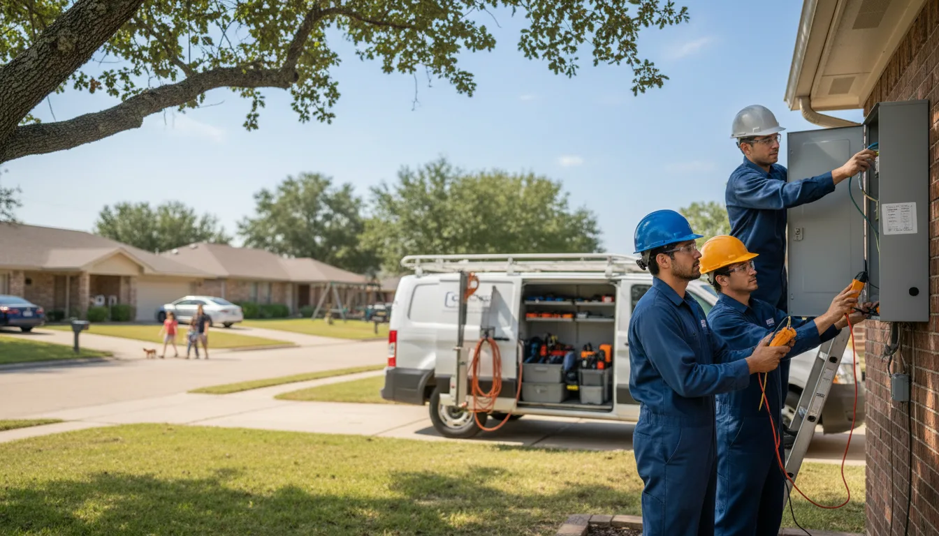 Certified electrician providing emergency electrical services in Vincent, IA